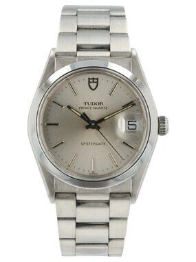 Tudor Prince-Quartz Date Silver Dial Steel 34mm Quartz Men’s Watch